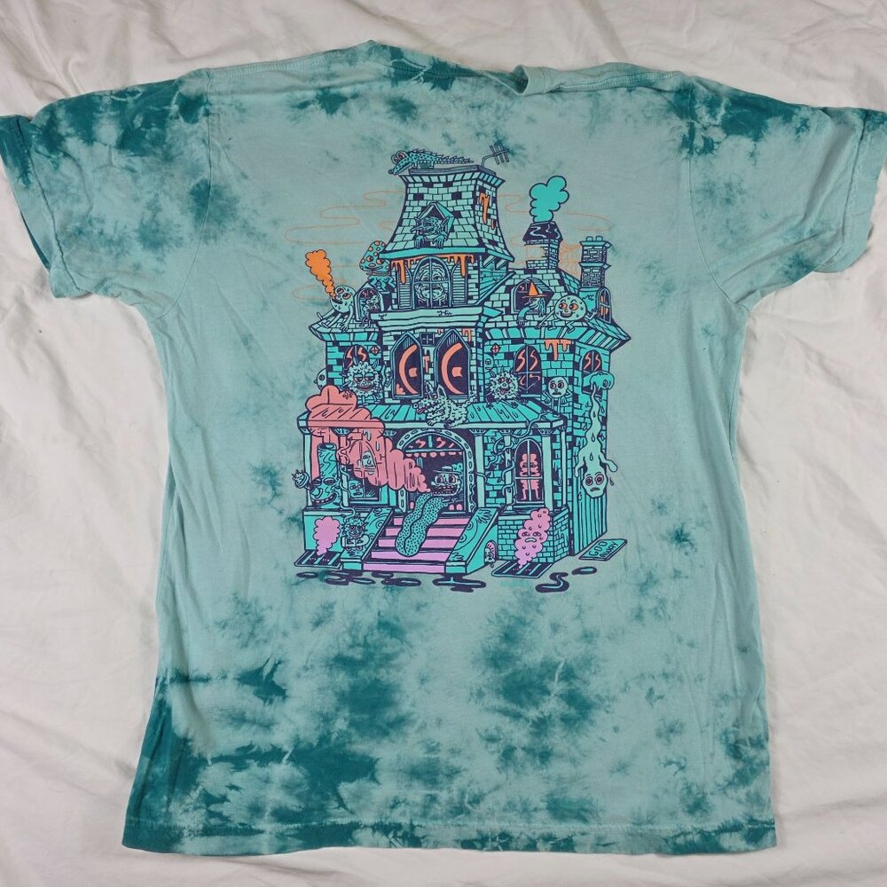 Killer Acid Limited Edition Large Spookhouse T Shirt Tie Dye Haunted House Spook